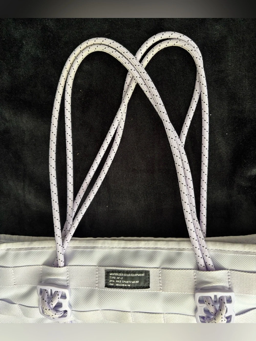 Nike AF-1 Winterized Issue Tote Icy Gray Lavender Rare